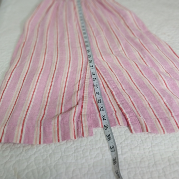 Universal Thread Blend Linen and Rayon Pink and White Striped Dress - Picture 7 of 11